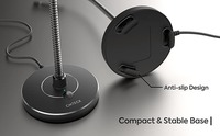 Mikrofon Konferensi USB CMTECK G009 Harga Pabrik dengan Peredam Kebisingan ENC, Mikrofon Kondensor Desktop untuk Rekaman