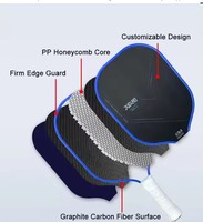 2025 meilleur prix raquette de Pickleball 100% 3K Texture en Fiber de carbone Surface rugueuse Unibody Pro Gen 4 Pickleball Paddle