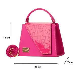 Bolso Bandolera para Mujer Fana, Diseño de Piel de Cocodrilo, Correa de Cadena, Impermeable, para Uso Diario - Product Image 4