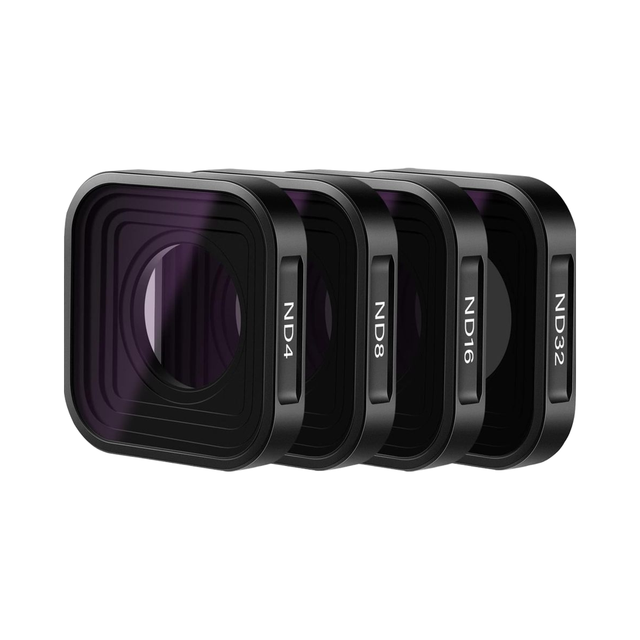 Neewer 4-Pack ND Filter Aviation Aluminum Frame with Optical Glass Lens Multi-Coated Neutral Density Lens for Camera Accessories
