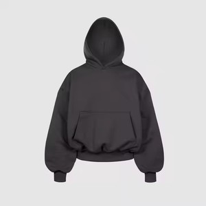 Bán Buôn 2024 New Hoody Thiết Kế 800 GSM 50/50 Polyester Bông Đồng Bằng Màu Đen Trống Áo Cho Nam Giới - Product Image 1