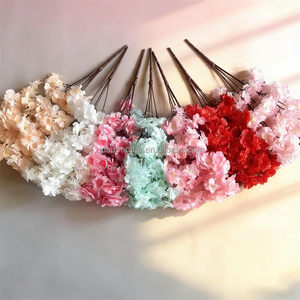 B-493 Vente en gros de centres de table de mariage, fleurs artificielles, <span class=keywords><strong>cerisier</strong></span> japonais en fleurs, fleurs artificielles multi-pétales, fleurs artificielles japonaises - Product Image 2