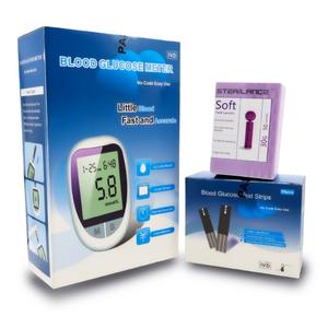 Kit de lecteur de glycémie numérique, appareil de test du diabète avec bandelettes de test et lancettes, portable, précis, résultats rapides, pour la santé personnelle - Product Image 2