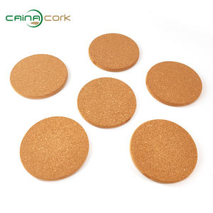 Posavasos de corcho natural de alta calidad <span class=keywords><strong>CAINA</strong></span> Posavasos de corcho para bebida Posavasos redondos de corcho - Product Image 3