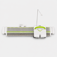 Machine à tricoter manuelle portable LKS100 à plat avec 100 aiguilles de 6,5 mm pour les échantillons et accessoires de tricot pour studios à domicile
