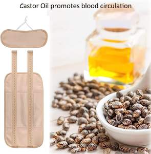 Eonstar minyak kastor untuk nyeri lutut penurunan berat badan organik katun kompres minyak jarak katun organik bungkus tubuh - Product Image 6