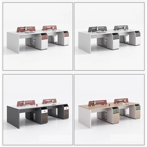 Ofis odacığı ve iş istasyonu kurulumu için Modern bölüm ile özelleştirilmiş iş istasyonu masası modüler ofis mobilyaları - Product Image 2