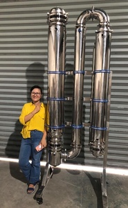 Évaporateur à film tombant électrique en acier inoxydable de 8 pouces avec moteur pour la concentration d'éthanol - Product Image 3