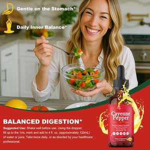 Complément Liquide Pur de Capsaïcine OEM Cayenne Drops pour Soutenir la Santé Immunitaire et Métabolique 2 Fl Oz - Product Image 4