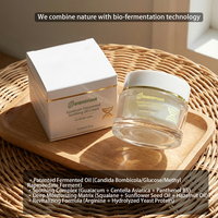 Huile de soin du visage fermentée au guaiac végétal en marque propre, crème apaisante réparatrice de la barrière cutanée, hydratant apaisant pour les peaux sensibles et sèches