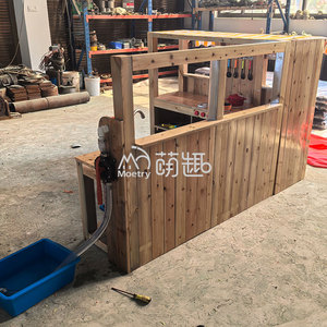 Matériel d'apprentissage <span class=keywords><strong>en</strong></span> plein air Montessori Moetry, cuisine de boue pour enfants, ensembles de jeux <span class=keywords><strong>en</strong></span> <span class=keywords><strong>bois</strong></span>, meubles de jeu de rôle pour les enfants d'âge préscolaire et de la maternelle - Product Image 4
