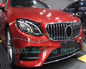Parrilla Delantera YT Silver W213 GT para <span class=keywords><strong>Mercedes</strong></span> Benz E43 <span class=keywords><strong>AMG</strong></span> E200 E300 E400 Sport 17-18 - Product Image 5