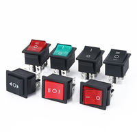 Interrupteur à bascule 12 volts, 4 broches, on/off, led, KCD1, KCD3, KCD4, nouveau