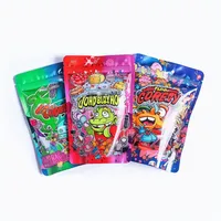 Sac en Mylar haute résistance 3,5g Boyoz avec motif découpé pour thé, biscuits, bonbons, blagues, usage industriel