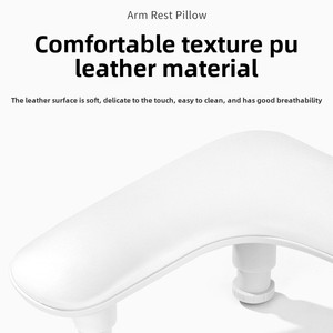 Adjustable Height U-Shaped Nail Armrest Cushion PU Leather Portable Hand <b>Pillow</b> Holder for Manicure Salon - Product Image 3