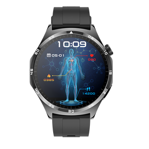 2024 rond AMOLED ECG santé BT montres intelligentes fréquence cardiaque et pression artérielle et surveillance de l'oxygène sanguin Smartwatch pour hommes - Product Image 4