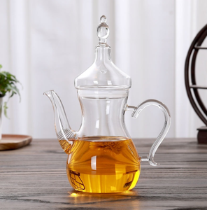 Jarra de vidrio de borosilicato de alta calidad, jarra de té de estilo árabe con mango, juego de tazas, embalaje de regalo, 1L - Product Image 5