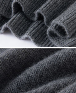 Suéter de Cuello Alto de Cachemira con Jacquard Fair Isle para Mujer, Invierno, Se Aceptan Diseños Personalizados, Mezcla de Lana de Cachemira, Suéter de Punto, Tops, OEM y ODM - Product Image 6