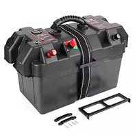 Boîtier intelligent pour moteur de pêche à la traîne, nouveau modèle, pour batterie 12V DC, noir, avec compartiment électronique et pour instruments