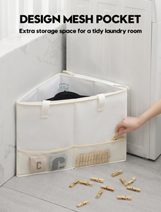Rigid Hanger Organizer Bags with Lid Triangle Hanger <b>Storage</b> Organizers for Closet Laundry Room - Product Image 3