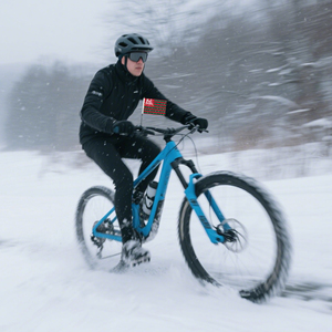 Christmas <b>Flags</b> Bike <b>Flag</b> Mountain Bicycle Race Banners Digital Printed with Screw Plastic Flagpole - Product Image 5