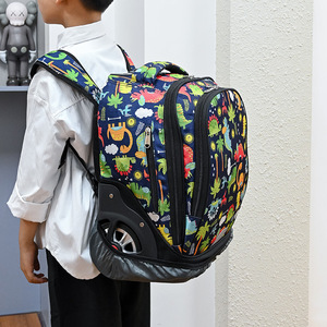 Student Tote With Pull Handle 18 In Dual Use <b>Backpack</b> For <b>School</b> Children Unisex Spring 2021 - Product Image 2