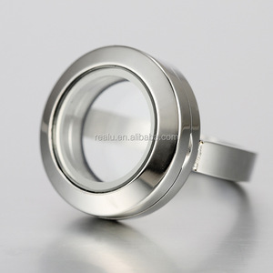 Bất U Trang Sức Tùy Chỉnh Ảnh Jewelry <span class=keywords><strong>Finger</strong></span> Nhẫn 20 Mét Mini <span class=keywords><strong>Floating</strong></span> Locket Nhẫn 316L Ảnh Bộ Nhớ Kính Nổi Locket Nhẫn - Product Image 1