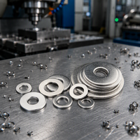 M3 M4 M5 M6 M8 M10 M12 M14 M16 M20 Fastener Din125 Round Flat Washer Stainless Steel 304 A2-70 Flat Washers Plain Finish
