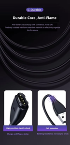 <span class=keywords><strong>Cable</strong></span> <span class=keywords><strong>cargador</strong></span> USB tipo C para <span class=keywords><strong>Garmin</strong></span> Fenix Forerunner <span class=keywords><strong>Instinct</strong></span> Venu 3FT carga rápida - Product Image 5