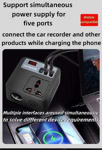 Оптовая продажа, автомобильный инвертор, 150 Вт, 12 В, 12 В, 24 В - Product Image 6