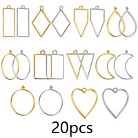 Pendentif personnalisé géométrique en forme de cercle ouvert, grand, plaqué or 18 carats, en alliage de zinc, connecteur de breloque, plaque logo, vente en gros, usine OEM