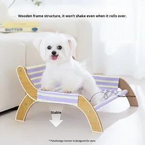 Eco-Friendly Rectangle Pet <strong>Bed</strong> for Spring Summer Four-Season Moisture-Proof Recliner Ball-Chasing <strong>Dog</strong> Classic <strong>Fashion</strong> - Product Image 3