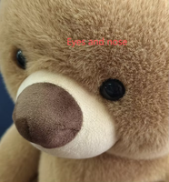 Oso de Peluche Sensorial con Peso de Alta Calidad para Autismo, Juguete Realista Hecho a Mano, Animal de Peluche para Dormir en Avión, 100% Poliéster, Regalo para Niños