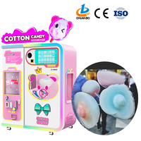 Fabrication Personnalisée Couleurs Monnayeur Billets OEM ODM Usine Distributeur Automatique de Barbe à Papa et de Fleurs de Sucre