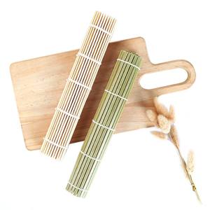 Esterilla de Bambú Natural Ecológica y Fácil de Usar, en Forma de Barco Cuadrado, para Enrollar <span class=keywords><strong>Sushi</strong></span> - Product Image 2