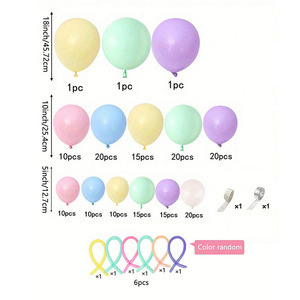 Kit de guirlande de ballons macaron <span class=keywords><strong>pastel</strong></span> pour filles Sweet 8th Rainbow Theme Birthday Party Decoration Ideas for 10th 16th Birthday - Product Image 3