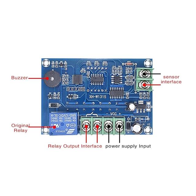 K type thermocouple 12V 24V 220V XH-W1315 high temperature type temperature controller -30-999 degree temperature control board