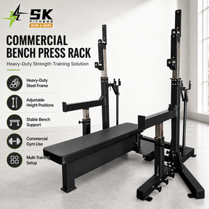 SK Commercial - Prensa de Pecho con Placas de Peso, Equipo de Entrenamiento de Fuerza para Gimnasio, Set Profesional para Uso en Gimnasio - Product Image 3