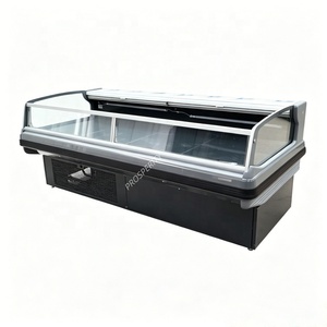 Congélateur commercial gris <span class=keywords><strong>de</strong></span> 1500 mm pour la présentation <span class=keywords><strong>de</strong></span> viande, idéal pour boucherie et supermarché - Product Image 2