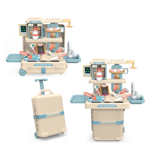 Juego de Juguetes de Imitación <span class=keywords><strong>para</strong></span> Niños, Maleta 3 en 1 con Juguetes de Doctor, Mini Instrumentos Médicos, Mesa de Medicina, Juguetes <span class=keywords><strong>para</strong></span> Niños - Product Image 1