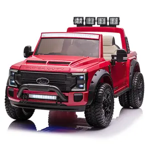 2023 Ford super duty license car kids ride on suv con telecomando 24v big buggy toy car battery