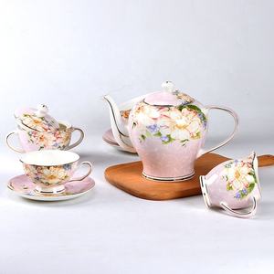 Offre Spéciale – Service à Thé et Café en Porcelaine Fine de Style Britannique, Couleur Bleu Clair - Product Image 3