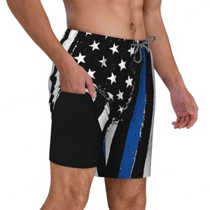 Shorts de Baño de Compresión con Cierre de Cremallera y Estampado de Vaca Personalizado, Bolsillos, 9 Pulgadas, Ropa Deportiva para Hombre, Traje de Baño con Diseño de Cuadros de Animales - Product Image 2