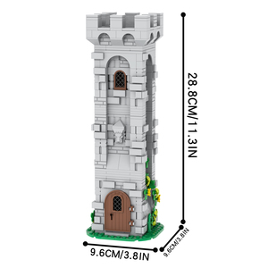Nouvelles Tours de Garde Militaires de Guerre des Châteaux, Architecture Médiévale, Modèle d'Action DIY, Cadeau, Ensembles de Blocs de <span class=keywords><strong>Construction</strong></span> de la Seconde Guerre Mondiale, Jouets pour Enfants - Product Image 6