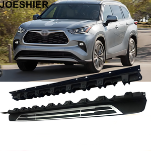 JOESHIER 4x4 High Quality Luxury Full <b>Set</b> Step Car Running Board Pedals <b>Screw</b> Fixing for 2020-2026 Highlander Off-Road Aluminum - Product Image 3