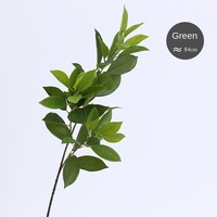 Plantes vertes artificielles Ruscus à toucher réel, feuilles Aculeatus, branches de feuilles de citron pour la décoration de festivals et de mariages