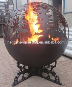 Jardín Metal Esfera <span class=keywords><strong>de</strong></span> <span class=keywords><strong>fuego</strong></span> al aire libre <span class=keywords><strong>de</strong></span> acero <span class=keywords><strong>fuego</strong></span> tazón - Product Image 4