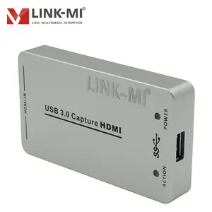 LINK-MI การจับภาพวิดีโอ dongle HDMI เป็น USB3.0จับภาพหนึ่ง HDMI 1080P สัญญาณเข้าและส่งออกปลั๊กแอนด์เพลย์ USB3.0ตัวแปลง HDMI