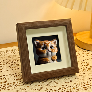 Ensemble <span class=keywords><strong>de</strong></span> Mini cadres <span class=keywords><strong>photo</strong></span> faits à la main, support créatif, boîte imprimée UV carrée, décor à la maison pour enfants, Mini cadre <span class=keywords><strong>photo</strong></span> en bois rustique A3 A4 - Product Image 3