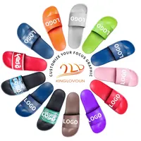 Original Qualität Slip On OEM Benutzer definiertes Logo Eva Indoor Beach Slide Damen Schwimmbad Slides Benutzer definierte Logo Hausschuhe